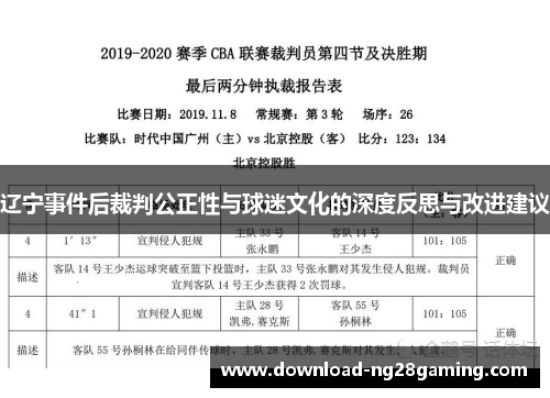 辽宁事件后裁判公正性与球迷文化的深度反思与改进建议